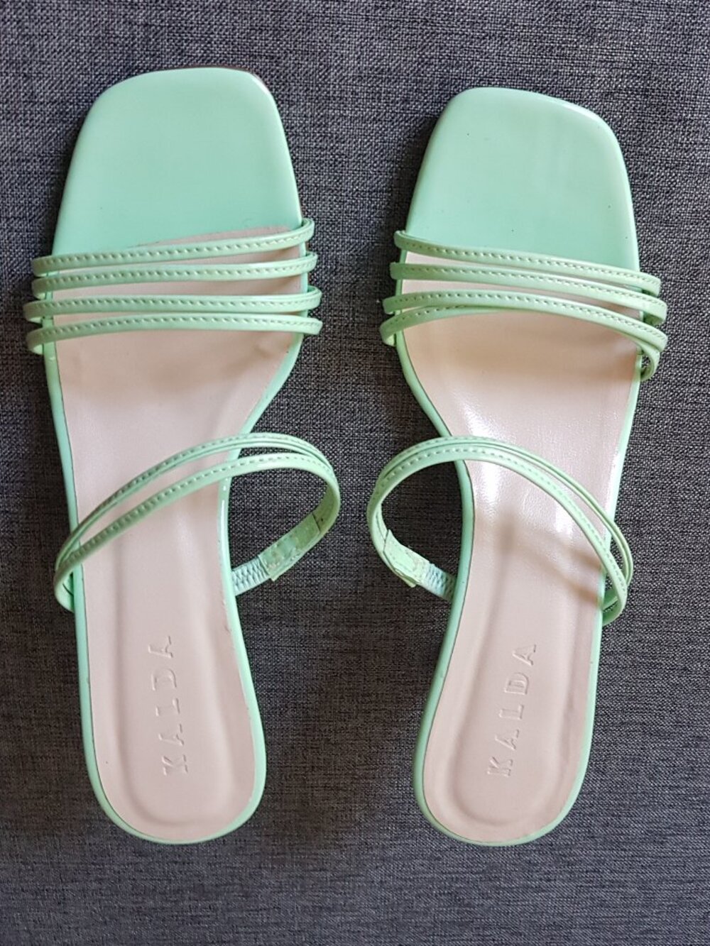 Kalda Mint Green Mule Sandals
